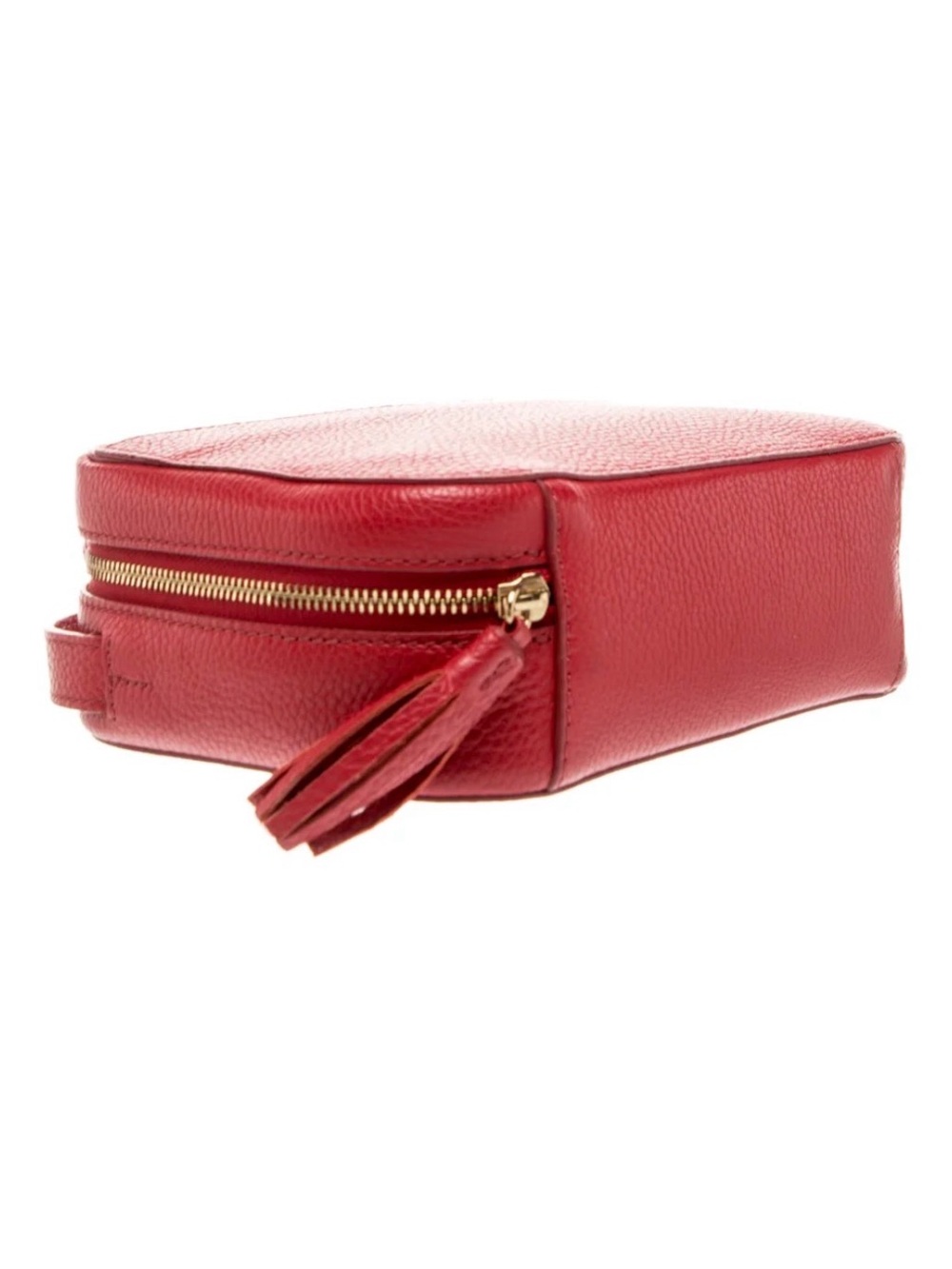 Cuyana Red Pebbled Leather Crossbody with Tassel - Picture 12 of 12